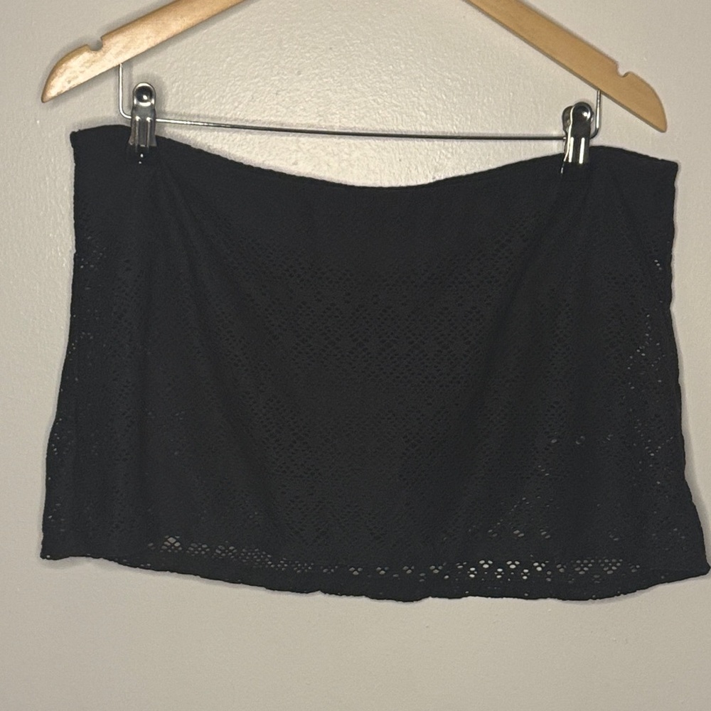 Jacqueline Smith Black Lace Skirt Style Swimsuit bottom Size 14